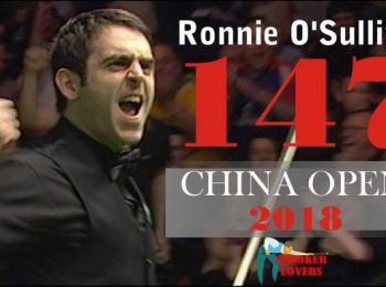 Ronnie O’Sullivan 147 Break | CHINA OPEN 2018