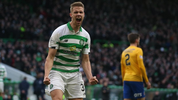 Scottish champions Celtic overturned an early scare by coming from a goal down to win 3-1. The win placed the champions’ twelve points ahead of rivals. Rangers who are second in the league.