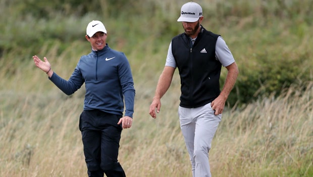 Rory McIlroy and Dustin Johnson Golf