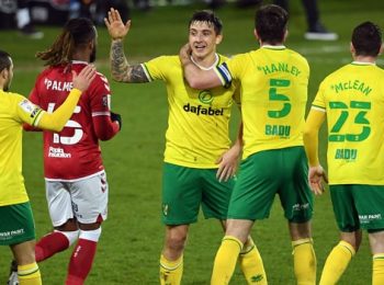 Jordan Hugill’s Brace Helps Norwich Beat Bristol City