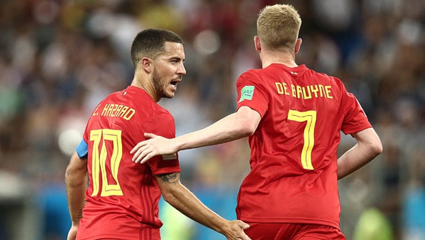 Eden Hazard and Kevin De Bruyne Belgium Euro 2020