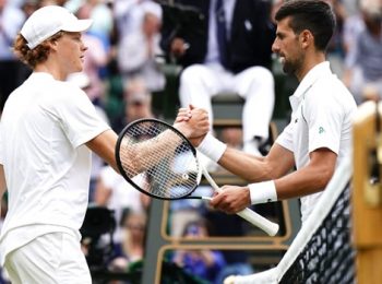 Wimbledon 2022: Novak Djokovic bounces back from two sets down against Jannik Sinner